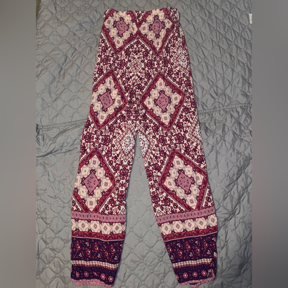 Mandela pattern flare leggings